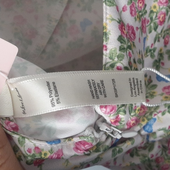 Victoria Secret For Love & Lemons Baby Butterfly Coquette Corset Mini Dress - Picture 12 of 14